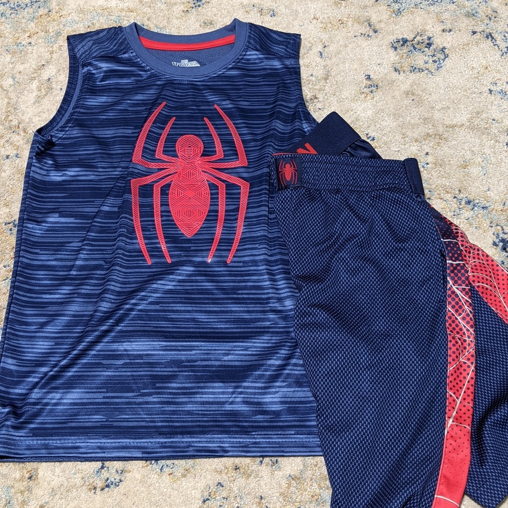 Marvel Spiderman Sleeveless Shirt/Short Combo